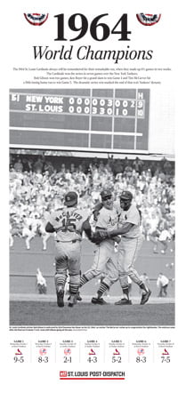 July 18, 2014 Los Angeles Dodgers vs. St. Louis Cardinals - 1964 World Series Champions Poster ...