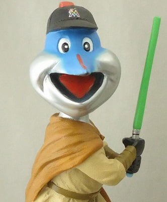 September 6, 2014 Miami Marlin vs. Atlanta Braves – Jedi Billy Bobblehead