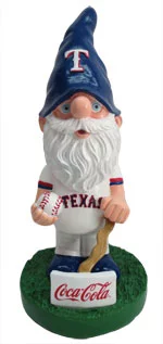 texas rangers Garden Gnome 9 23 2014 September 23, 2103 Taxas Rangers vs. Houston Astros Coca Cola Rangers Garden Gnome