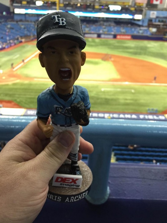 April 25, 2015 Tampa Bay Rays vs. Toronto Blue Jays – Chris Archer Bobblehead