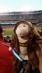 los angeles angels rally monkey star wars jedi - april 20th, 2015 (3)