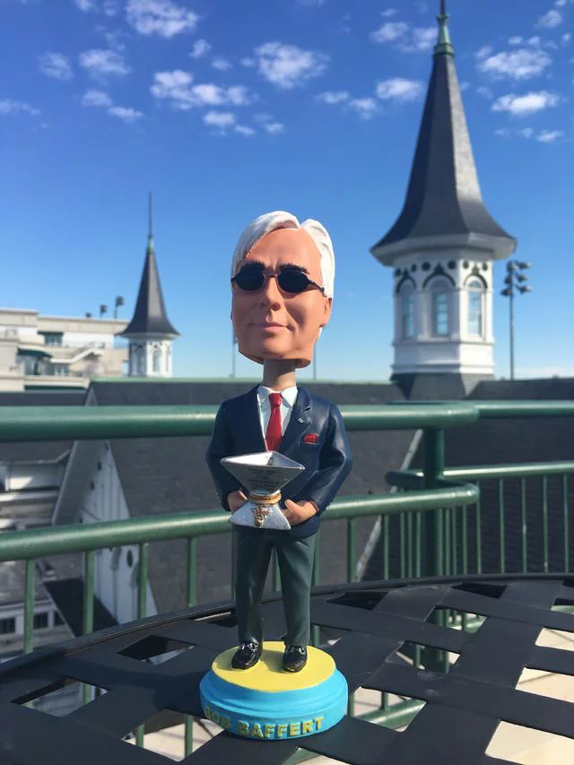 Churchill Downs - Trainer Bob Baffert with Triple Crown Trophy - 12-1-2015 through 3-1-2016