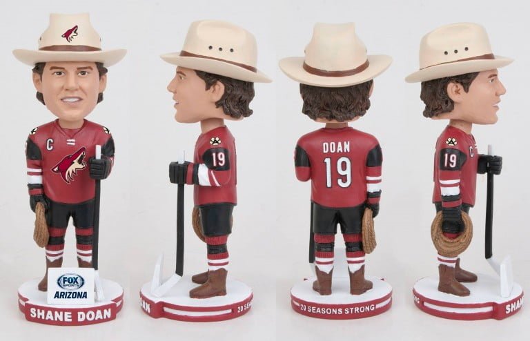 January 21, 2016 Arizona Coyotes vs San Jose Sharks – Shane Doan Bobblehead