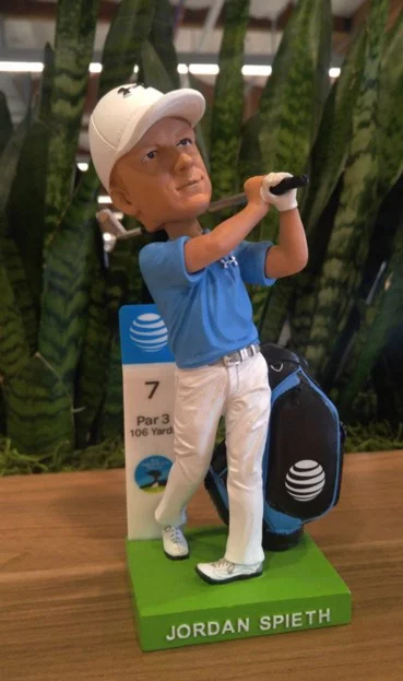 Jordan Spieth Bobblehead - Pebble Beach Pro-Am Golf - 2-13-2016