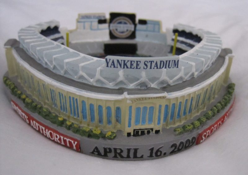 NY YANKEES NEW STADIUM REPLICA SGA APRIL 16 2009