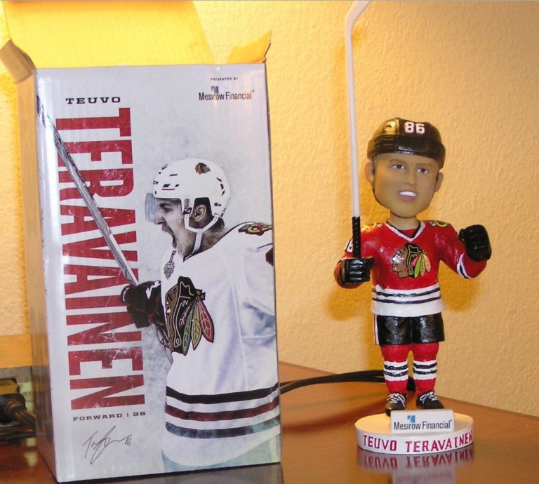 February 11, 2016 Chicago Blackhawks vs Dallas Stars – Teuvo Teravainen Bobblehead