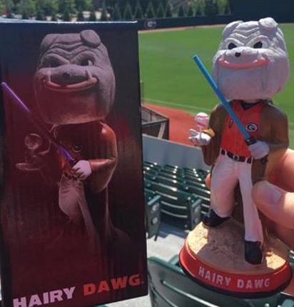 hairy dog star wars bobblehead - georgia bulldogs (mens ncaa baseball) - 5-8-2016