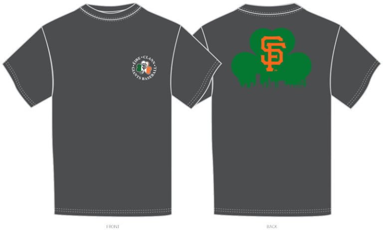 April 25, 2016 San Francisco Giants – Irish themed Giants t-shirt