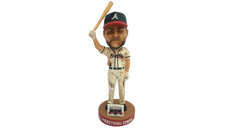 July 15, 2016 Atlanta Braves –  Zombified A.J. Pierzynski Bobblehead