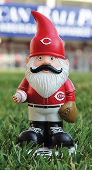 Cincinnati Reds Get Your 'Stache On Garden Gnome 6-11-2016