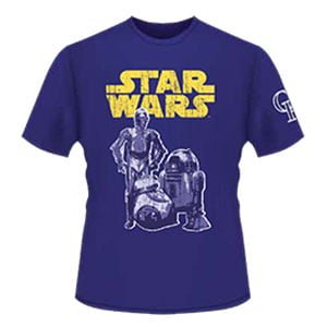 Colorado Rockie STAR WARS Night T-Shirt 7-23-2016