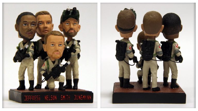 July 9, 2016 Milwaukee Brewers – Ghostbusters Quad Bobblehead