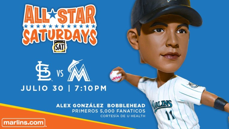July 30, 2016 Miami Marlins – Alex Gonzalez 1999 All-Star Bobblehead