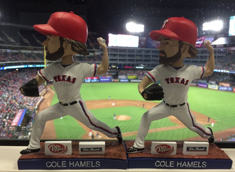 July 10, 2016 Texas Rangers – Cole Hamels Bobblehead