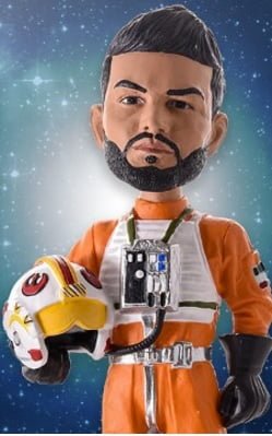 Kansas City Royals Eric Hosmer X-Wing Fighter Bobblehead 9-18-2016