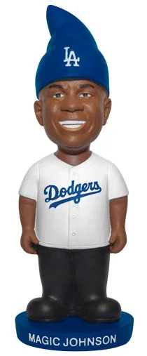 Los Angeles Dodgers Magic Johnson Gnome 8-14-2016