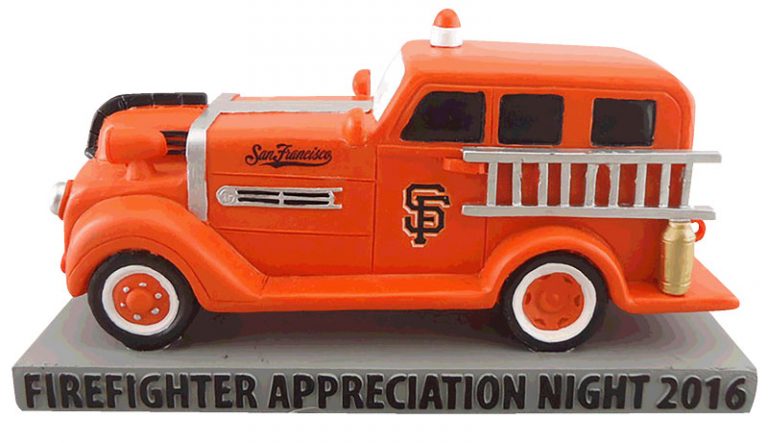 September 28, 2016 San Francisco Giants – Giants Themed Fire Truck