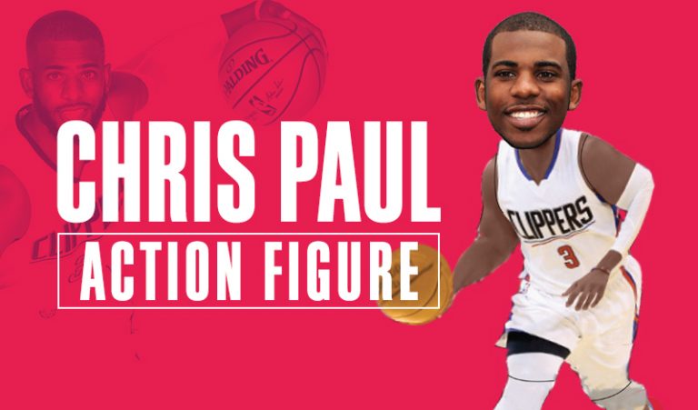 March 29, 2017 Los Angeles Clippers – Chris Paul alleyoop action figure