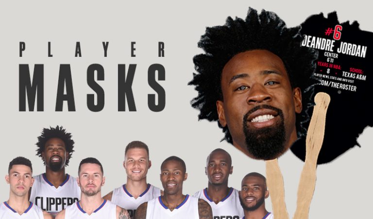 October 31, 2016 Los Angeles Clippers – Halloween Player Masks