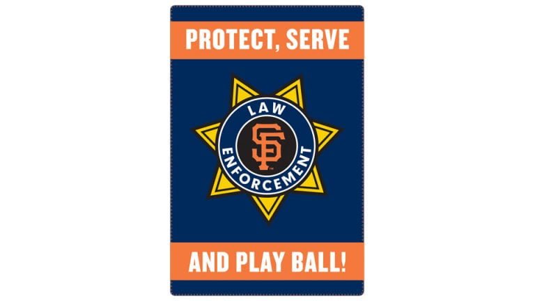 July 25, 2017 San Francisco Giants –  Law Enforcement Blanket