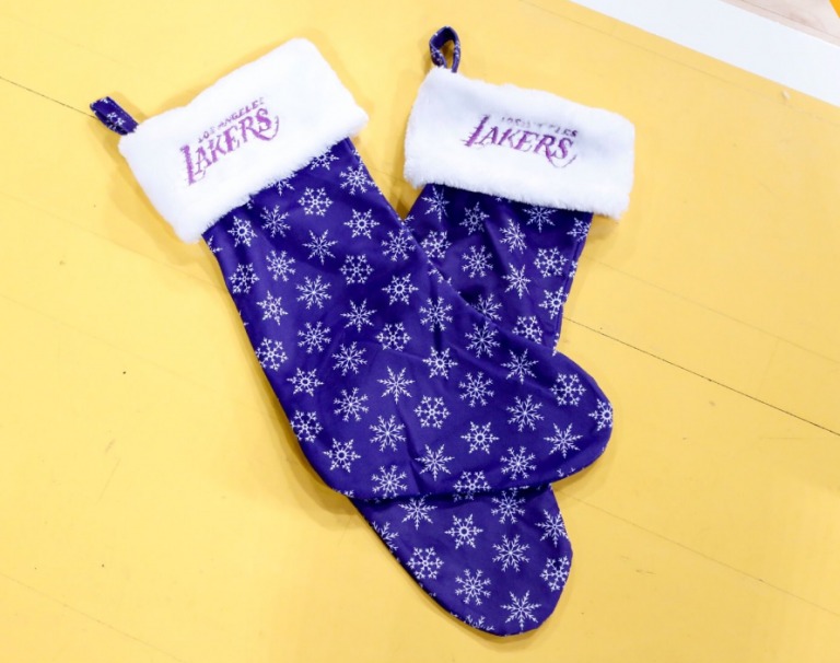 December 11, 2016 Los Angeles Lakers – Lakers Christmas Stocking