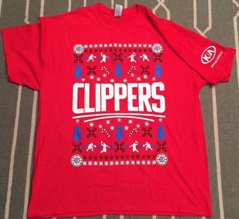 December 23, 2016 Los Angeles Clippers – Red Holiday Shirt
