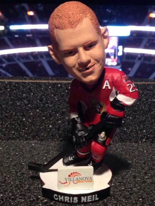 January 7, 2017 Ottawa Senators – Chris Neil 25th Anniversary Bobblehead