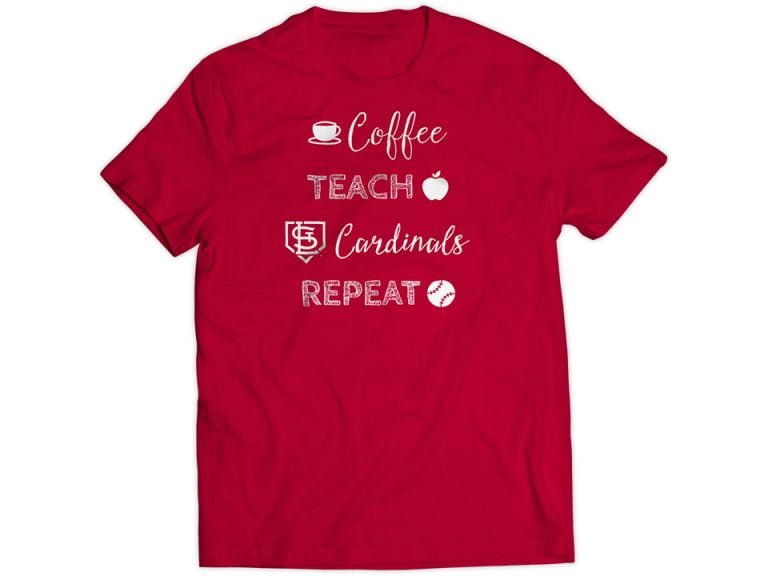 June 15, 2017 St Louis Cardinals – Teachers Night T-Shirt
