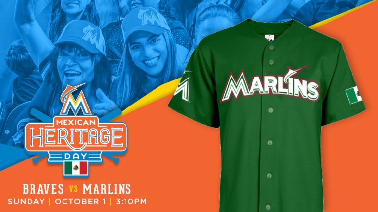October 1, 2017 Miami Marlins – Mexican Heritage Day Jersey