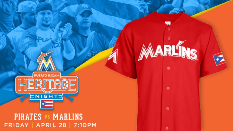 April 28, 2017 Miami Marlins – Puerto Rican Heritage Jersey
