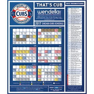 cubs mlb schedule 2017