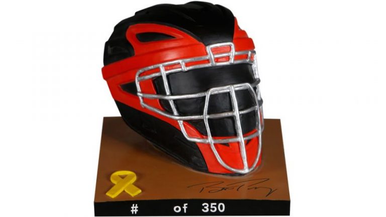 September 2, 2017 San Francisco Giants – Buster Posey Catchers Helmet