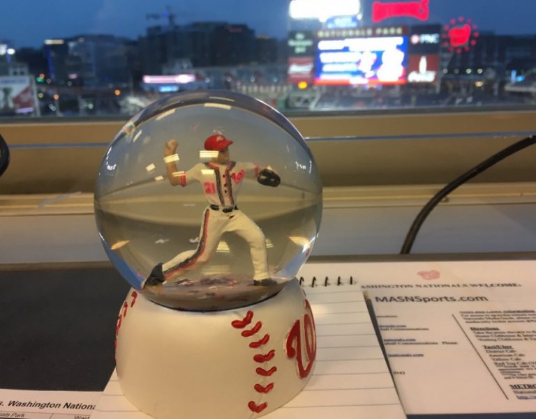 May 24, 2017 Washington Nationals – Max Scherzer Snow Globe