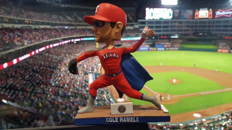 June 3, 2017 Texas Rangers – Cole Hamels Super Hero Bobblehead