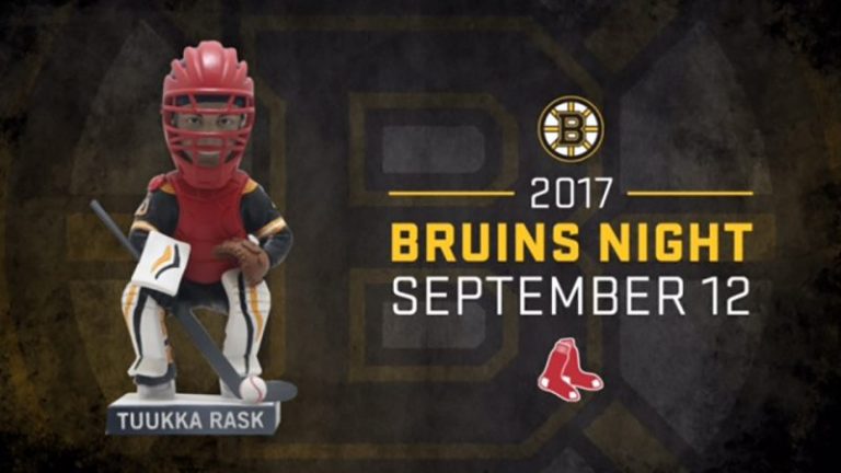 September 12, 2017 Boston Red Sox – Tuukka Rask Bobblehead