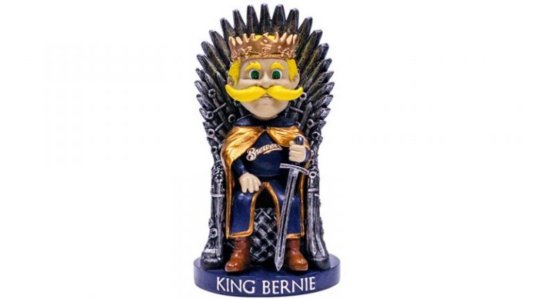 August 15, 2017 Milwaukee Brewers – Bernie Brewer Iron Throne Bobblehead