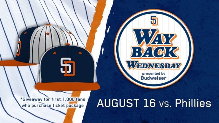 August 16, 2017 San Diego Padres – Way Back Cap