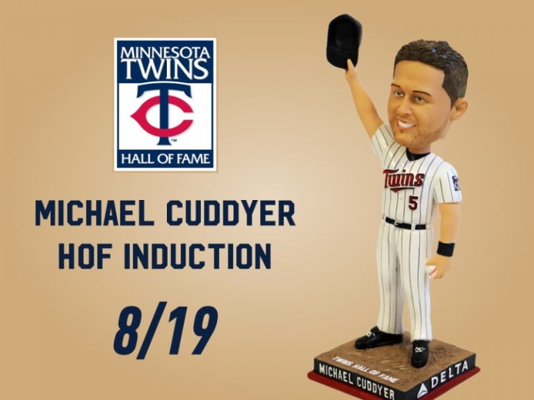 August 19, 2017 Minnesota Twins – Michael Cuddyer HOF Bobblehead