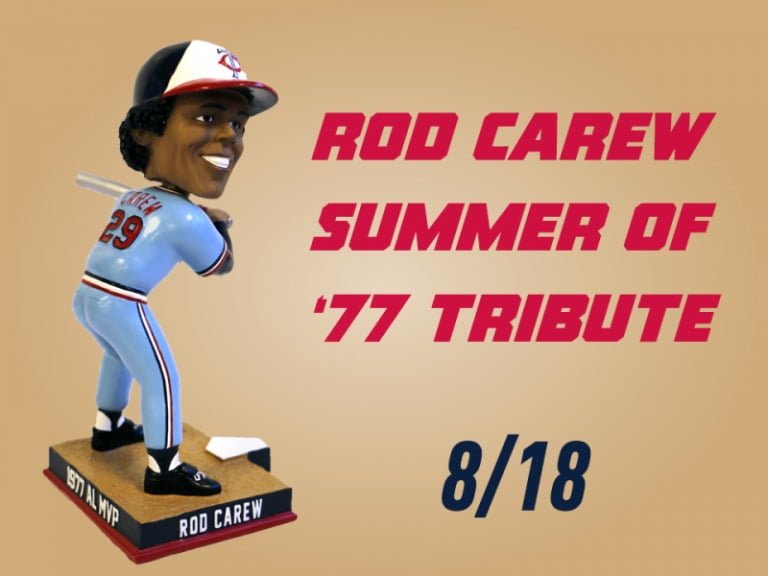 August 18, 2017 Minnesota Twins – Rod Carew Bobblehead