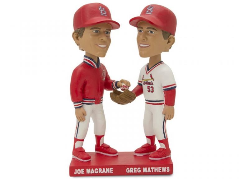 September 26, 2017 St Louis Cardinals – Joe Magrane & Greg Mathews Bobblehead