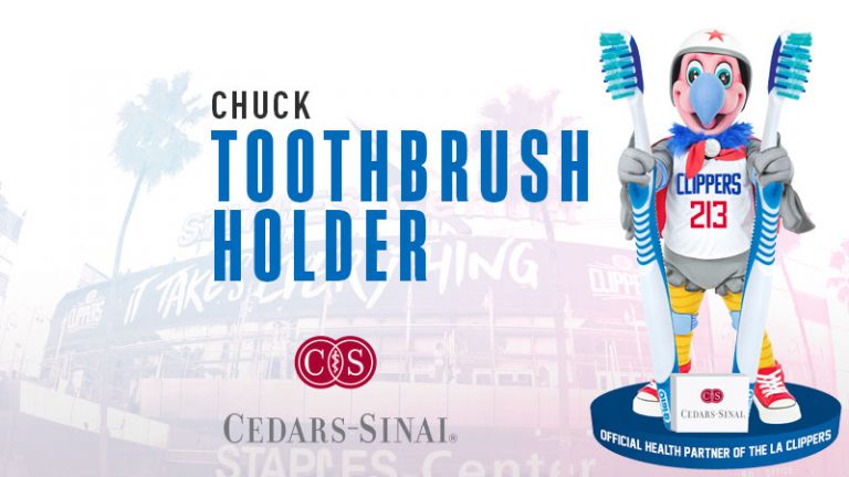 March 4, 2018 Los Angeles Clippers – Chuck Toothbrush Holder