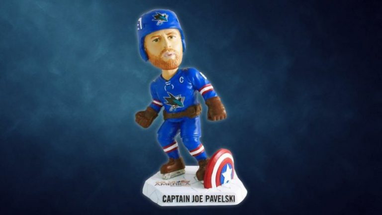 December 9, 2017 San Jose Sharks – Joe Pavelski bobblehead