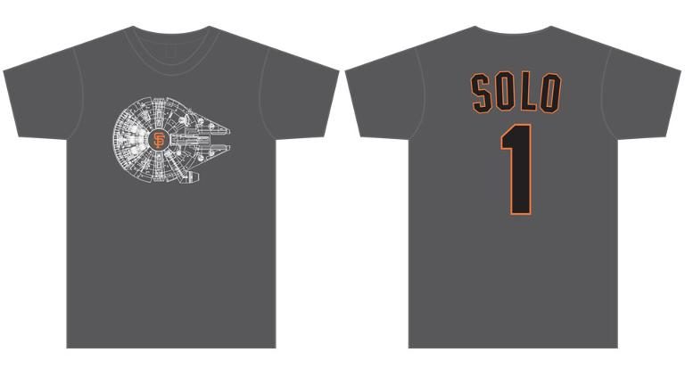 May 18, 2018, San Francisco Giants – Giants Millennium Falcon T-Shirt