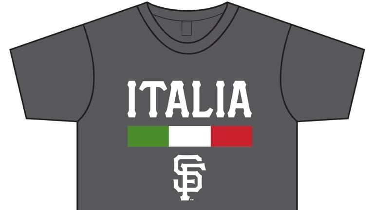 August 24, 2018 San Francisco Giants – Italian-themed Giants T-Shirt