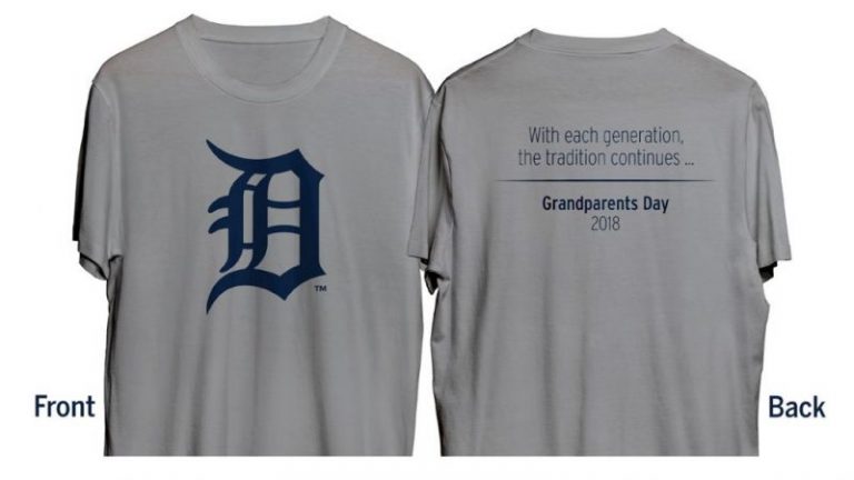 August 23, 2018 Detroit Tigers – Grandparents Day Shirt