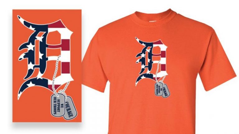 May 28, 2018 Detroit Tigers – Memorial Day Themed Shirt