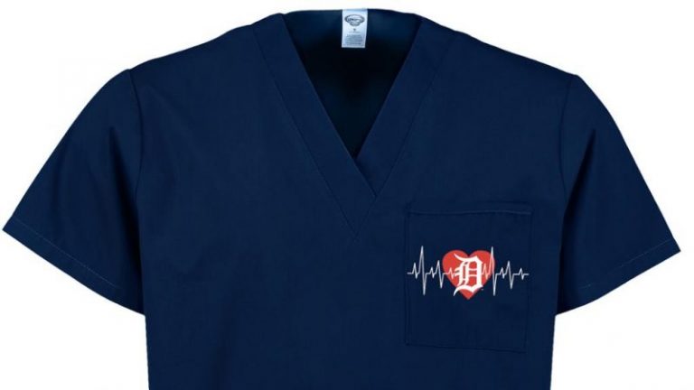September 7, 2018 Detroit Tigers – Scrub Top