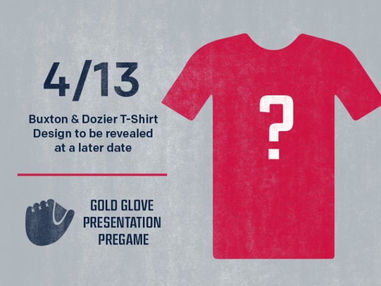 April 13, 2018 Minnesota Twins – Brian Dozier & Byron Buxton T-Shirt