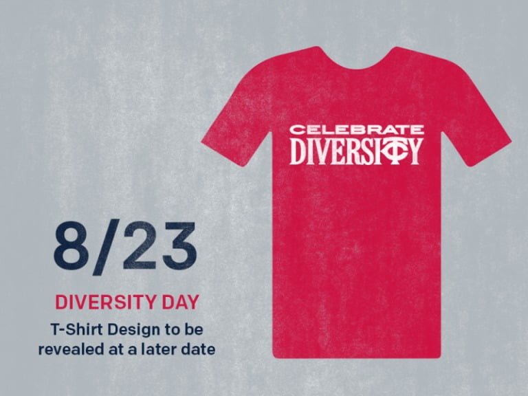 August 23, 2018 Minnesota Twins – Diversity Day T-Shirt