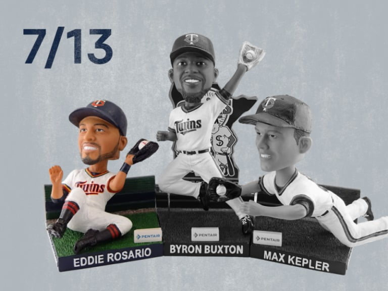 July 13, 2018 Minnesota Twins – Eddie Rosario “Nothing Falls But Raindrops Series” Bobblehead